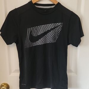 Nike Black Short Sleeve Kids Tee